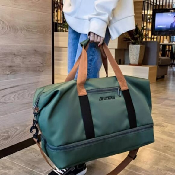 NEW! Duffle Bag Travel Handbag Gym Bag Weekender Carry On Overnight Bags - Picture 8 of 10